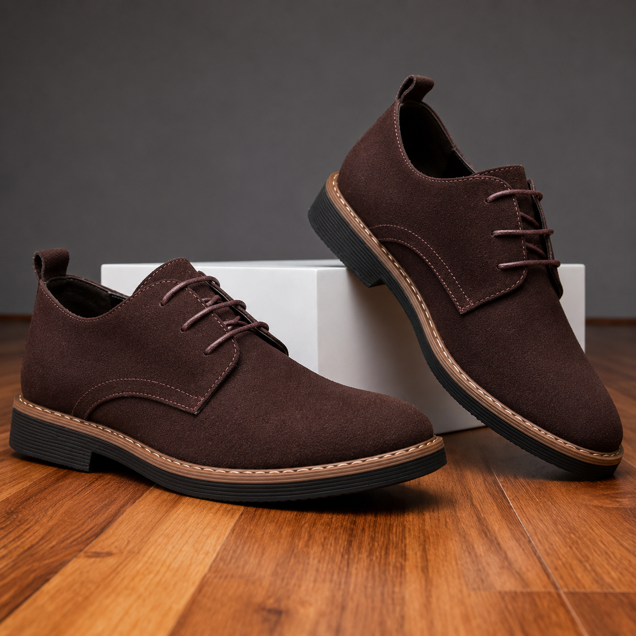 Men's Suede Oxfords