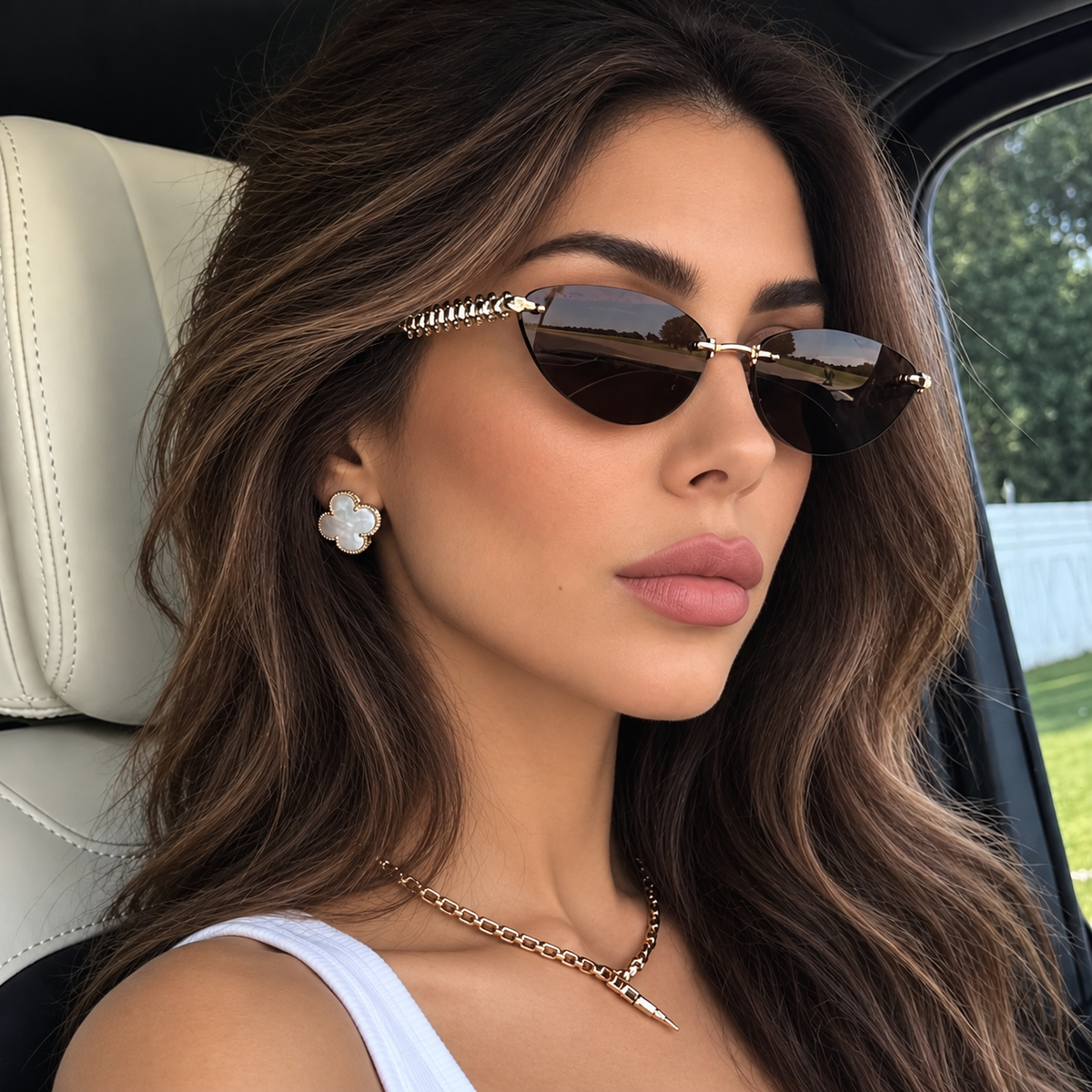Solenne Cat Eye Sunglasses