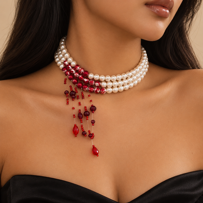 Crimson Cascade Choker