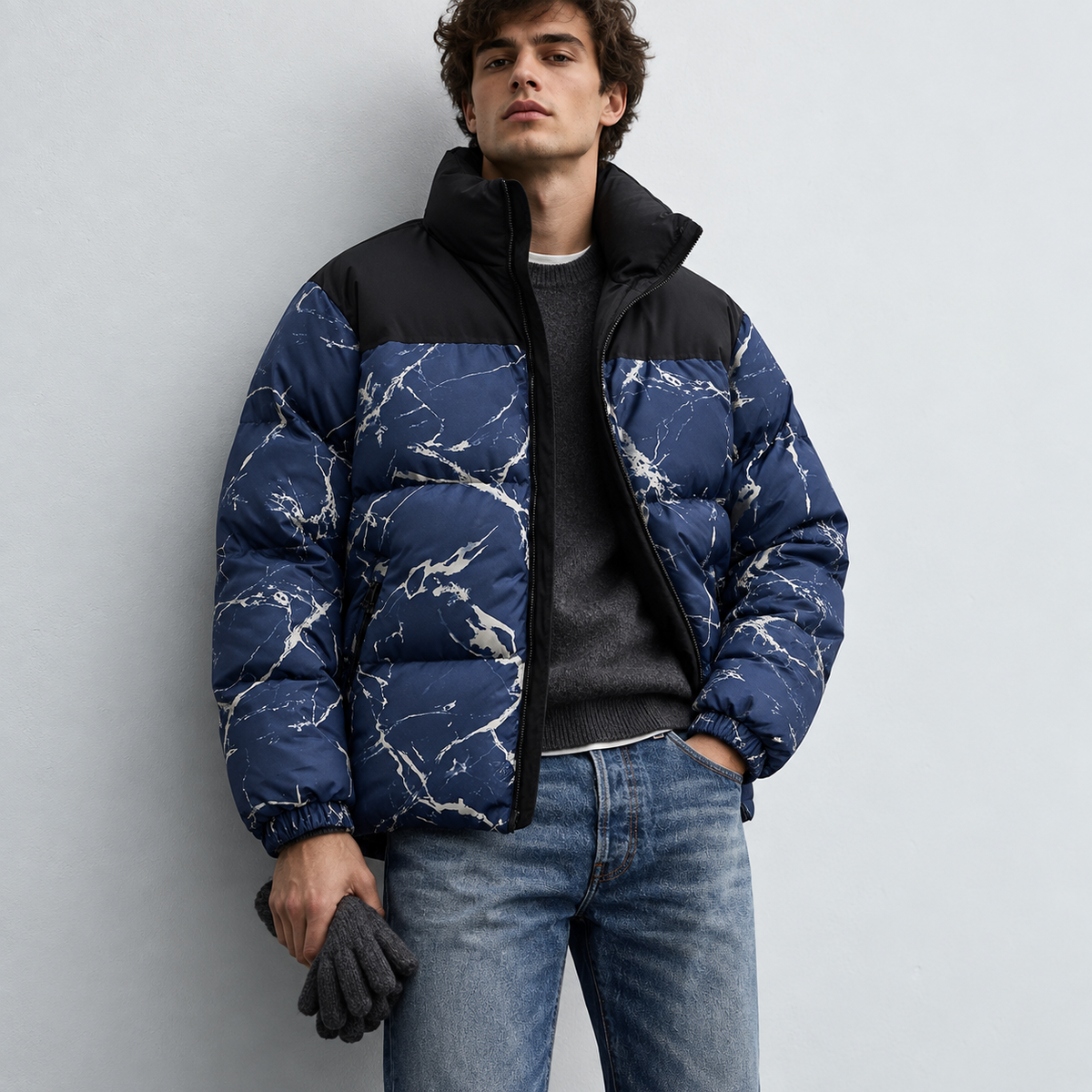 Arden Marble Puffer