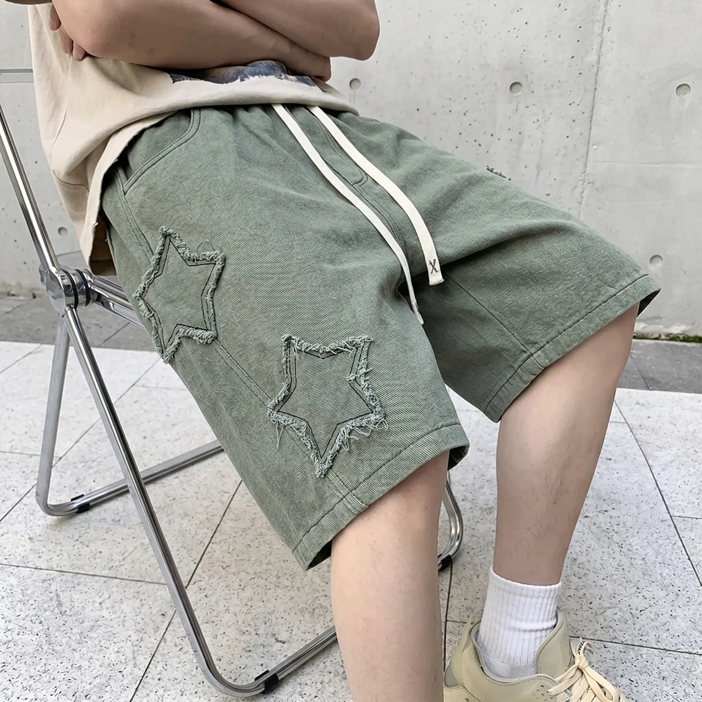 North Star Patch Shorts