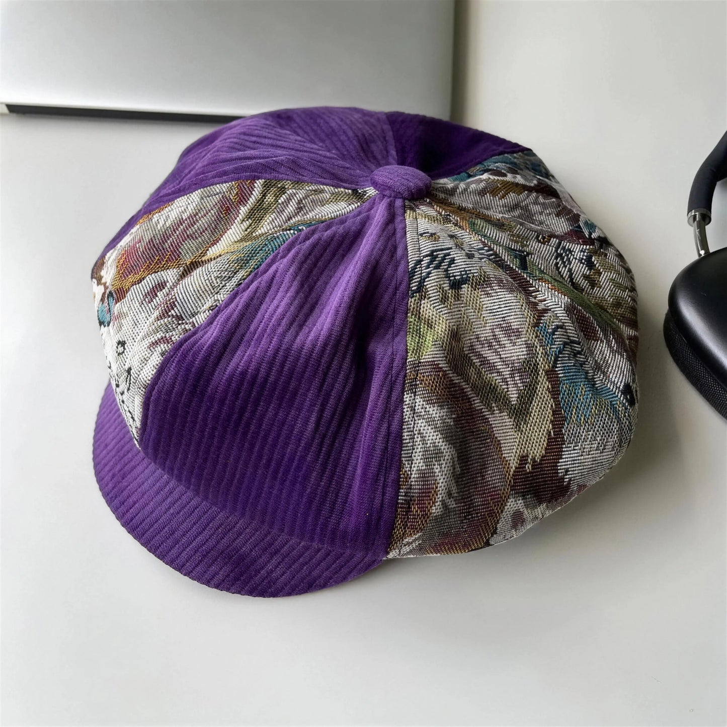 Jacquard Patchwork Cap