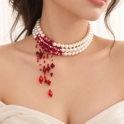 Crimson Cascade Choker